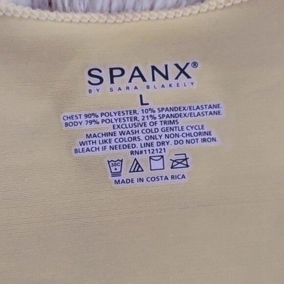 Spanx Nude Beige U Neckline Slimming Shape Wear Tummy Control Tank Top Size L - Picture 6 of 8